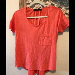 Amadi Antropológui coral blouse top shirt size Xs